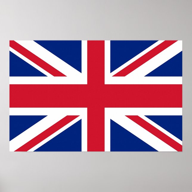 Canvas Print mit Flagge des Vereinigten Königreich Poster (Vorne)