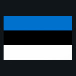 Canvas Print mit Flagge Estlands Poster<br><div class="desc">Feiern Sie das estnische Erbe mit diesem atemberaubenden Leinenprint unter der Flagge Estlands! Dieser hochwertige Leinenprint vereint kulturellen Stolz mit künstlerischem Ausdruck und zeigt die ikonisch estnische Flagge in lebhaften Blau-, Schwarz- und Weißtönen. Die Textur der Leinwand erhöht die Tiefe und visuelle Anziehungskraft des Designs und schafft ein zeitloses Stück,...</div>