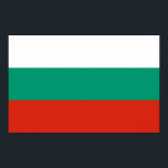 Canvas Print mit Flagge von Bulgarien Poster<br><div class="desc">Fügen Sie Ihrer Wanddekoration eine Touch bulgarischen Stolzes hinzu, mit unserem exklusiven Leinwand-Druck mit der Flagge Bulgariens! Dieser mit viel Liebe zum Detail gestaltete Leinwand ist mehr als nur ein dekorativer Gegenstand, er ist eine Feier des bulgarischen Kulturerbes und des kulturellen Stolzes. Das lebhafte Design zeigt die kühnen Farben der...</div>