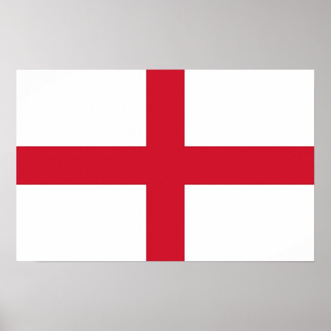 Canvas Print mit Flagge von England Poster (Vorne)
