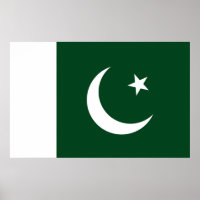 Canvas Print mit Flagge von Pakistan