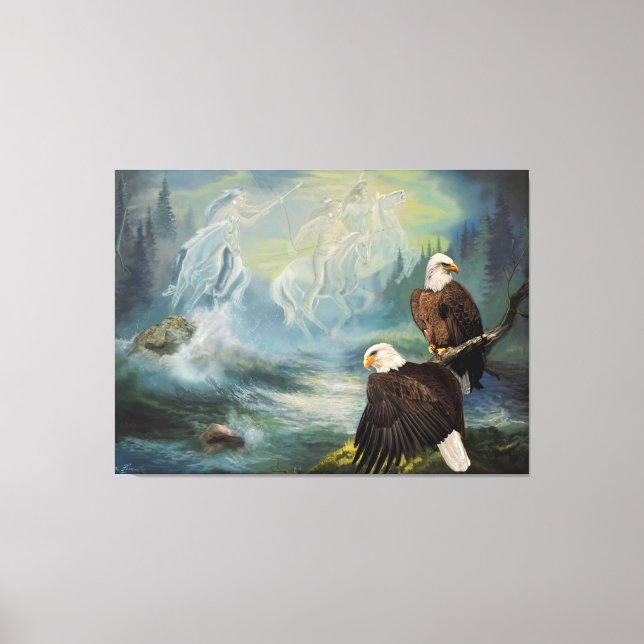 Canvas Print Native American Spirit Riders Leinwanddruck (Vorderseite)
