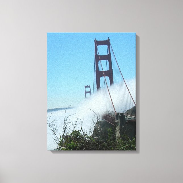 Canvas print - Nebel über die Golden Gate Bridge Leinwanddruck (Vorderseite)
