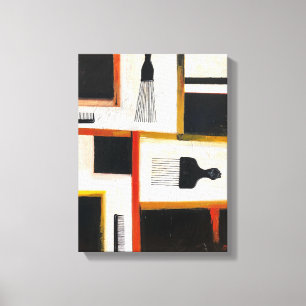 Canvas Print of Afro Picks & Combs Leinwanddruck