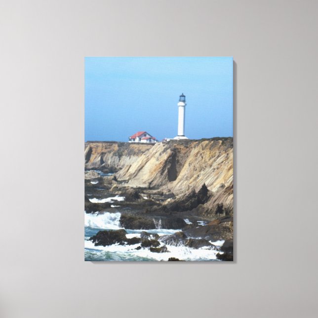 Canvas Print - Point Arena Leuchtturm Leinwanddruck (Vorderseite)