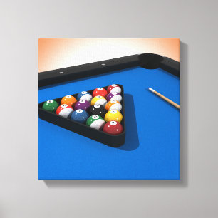 Canvas Print: Pool Balls / Billard Leinwanddruck