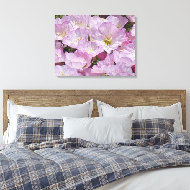 Canvas Print - Rosa Blume Leinwanddruck (Insitu (Schlafzimmer))