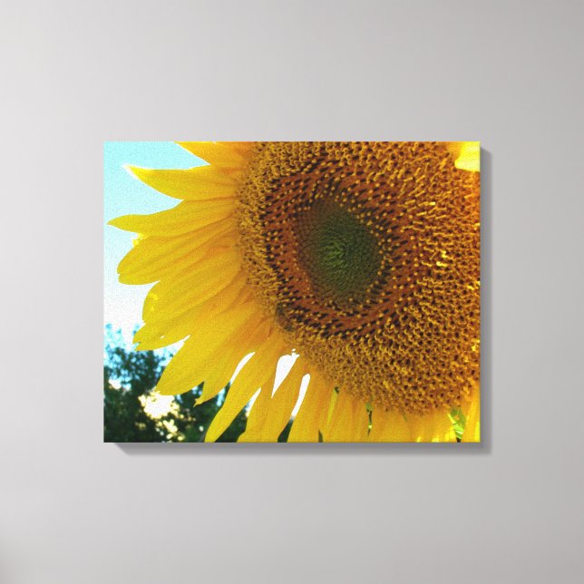 Canvas print - Sonnenblumen und Bienen Leinwanddruck (Vorderseite)