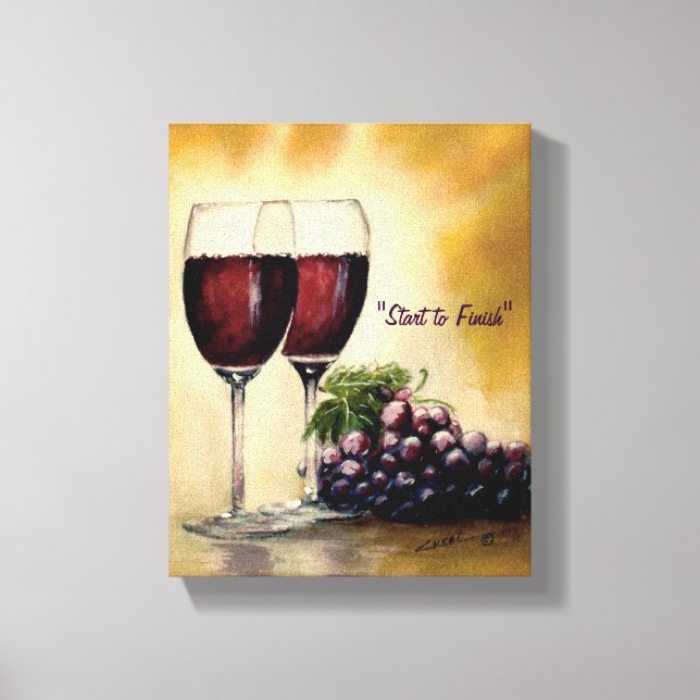 Canvas Print - "Start to Finish" Leinwanddruck (Vorderseite)