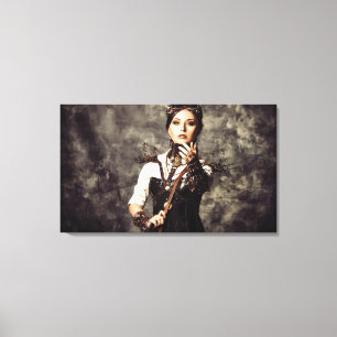 Canvas Print - Steampunk Art Women 'Tame' Leinwanddruck
