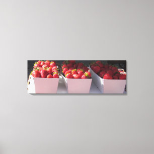 Canvas Print - Strawberry Baskets Leinwanddruck