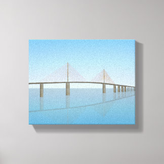 Canvas Print: Sunshine Skyway Bridge Leinwanddruck