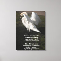 Canvas Print Swans werden von Ladee Basset großart
