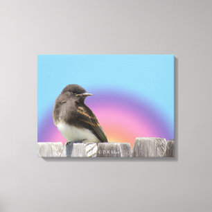 Canvas print - Vögel auf Zaun Leinwanddruck