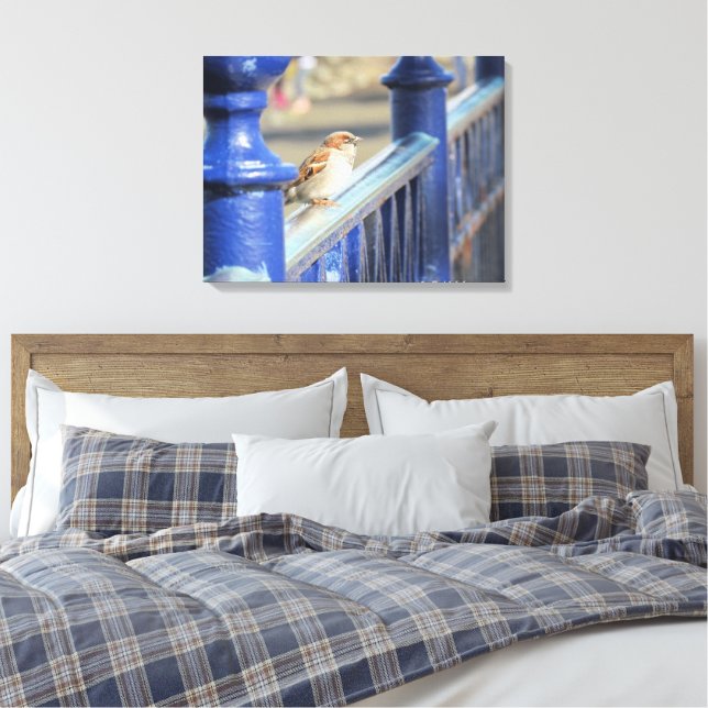 Canvas print - Zaun Leinwanddruck (Insitu (Schlafzimmer))