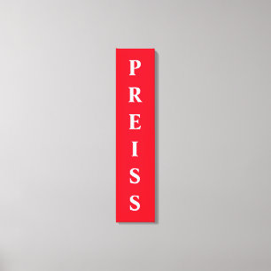 Canvas Print (zuerst/Family/Nachname) Leinwanddruck