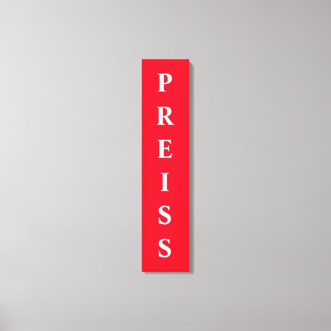 Canvas Print (zuerst/Family/Nachname) Leinwanddruck (Vorderseite)