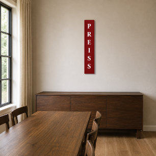 Canvas Print (zuerst/Family/Nachname) Leinwanddruck