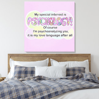 Canvas Psychology Love Language (ADHD, Autistic) Leinwanddruck