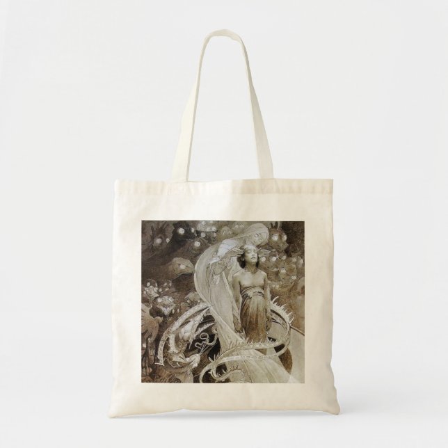 Canvas-Tasche: Mucha Illustration von Le Pater Tragetasche (Vorne)