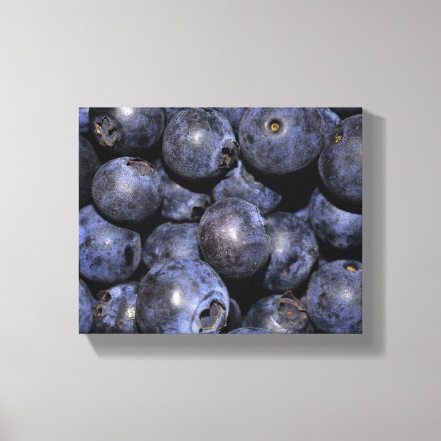 Canvas-Umhüllung -"Blueberries" Leinwanddruck (Vorderseite)