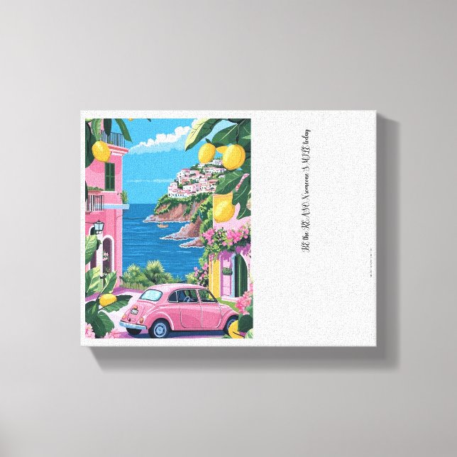 "Canvas Wall Art with Elegant Calligraphy – Inspir Leinwanddruck (Vorderseite)