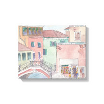 Canvas "Watercolor Sketch/Venedig Italien