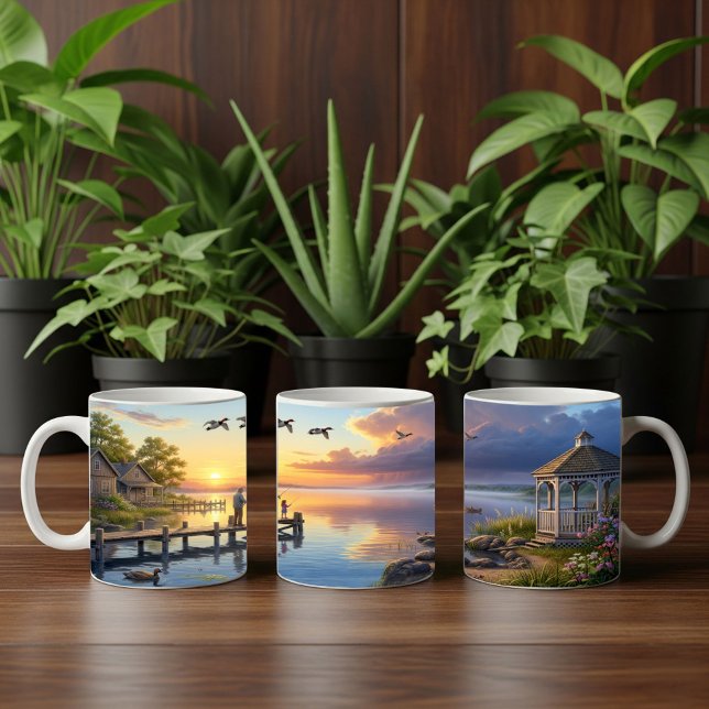 Canvasback Ducks Coffee Tasse Wrap Design (Von Creator hochgeladen)