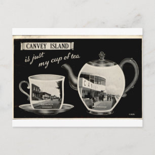 Canvey Island Mein Cup of Tea Vintage Postkarte