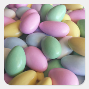 Canyed Almonds Quadratischer Aufkleber