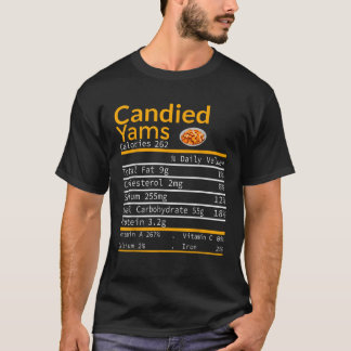 Canyed Yams Nutrition Facts Erntedank Costume T-Shirt