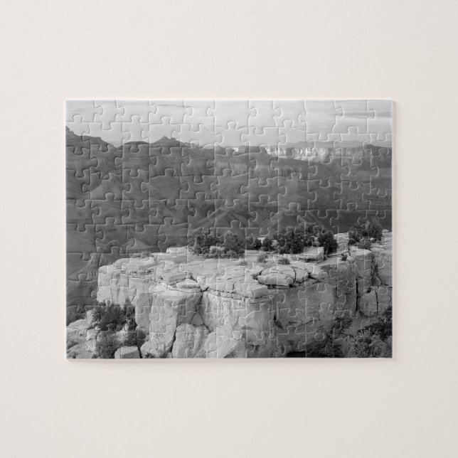 Canyon Black and White Foto Puzzle (Horizontal)