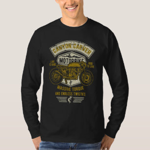 Canyon Carver Vintage Motorrad Retro abgenutzt T-Shirt