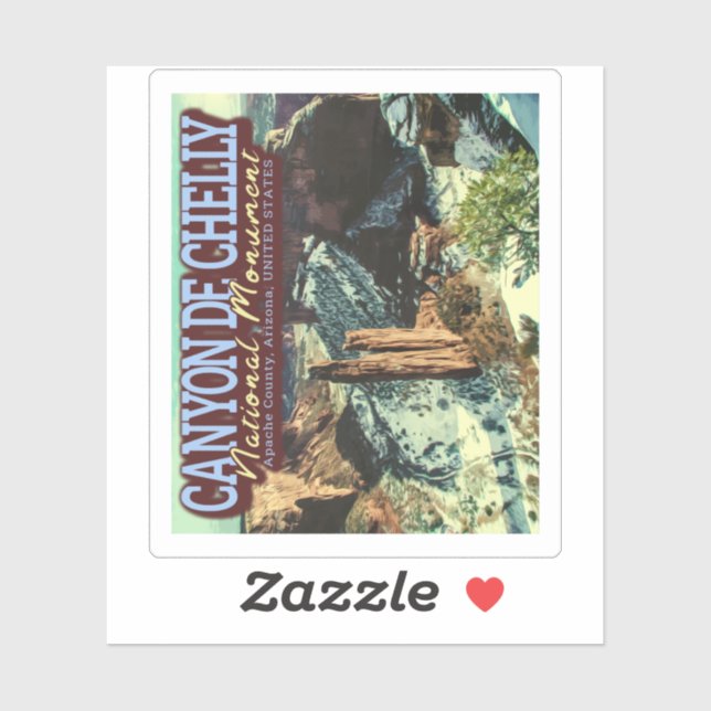 CANYON DE CHELLY NATIONAL MONUMENT - ARIZONA USA AUFKLEBER (Blatt)