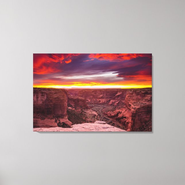 Canyon de Chelly, Sonnenuntergang, Arizona Leinwanddruck (Vorderseite)