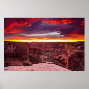 Canyon de Chelly, Sonnenuntergang, Arizona Poster