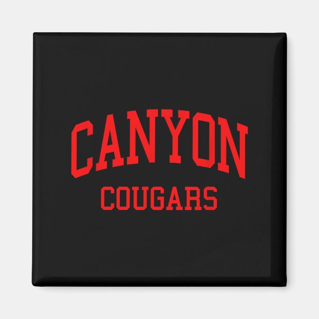 Canyon High School Hs New Braunfels Tx Retro  Magnet (Vorne)