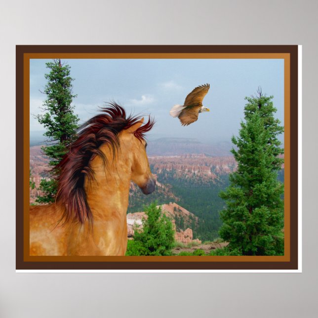 Canyon Horse - Adlerposter Poster (Vorne)