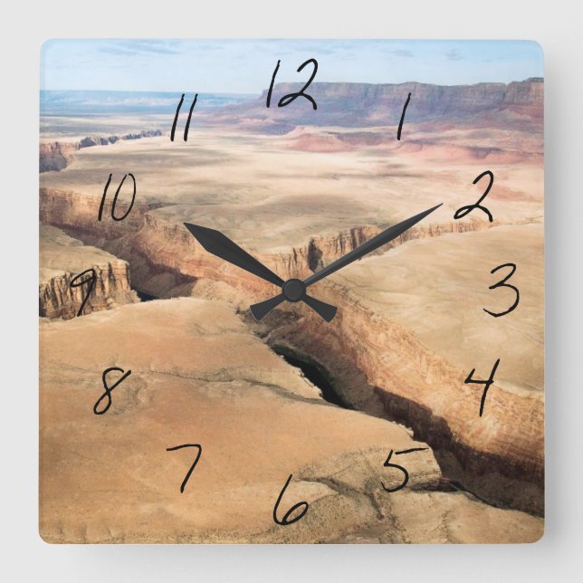 Canyon im Canyon Quadratische Wanduhr (Vorderseite)