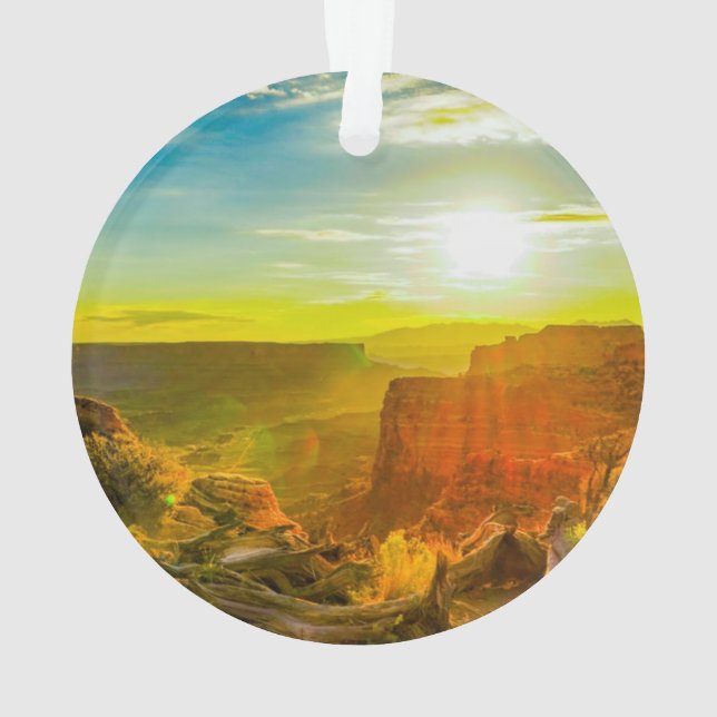 Canyon lands Nationalpark Moab Utah Ornament (Rückseite)