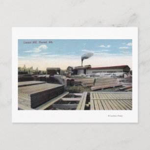 Canyon Lumber Mill Scene Postkarte
