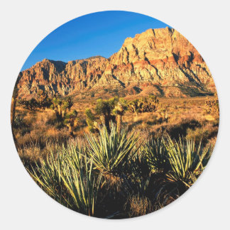 Canyon Red Rock Nevada Runder Aufkleber