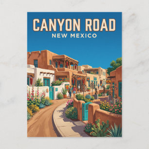 Canyon Road New Mexico Postkarte