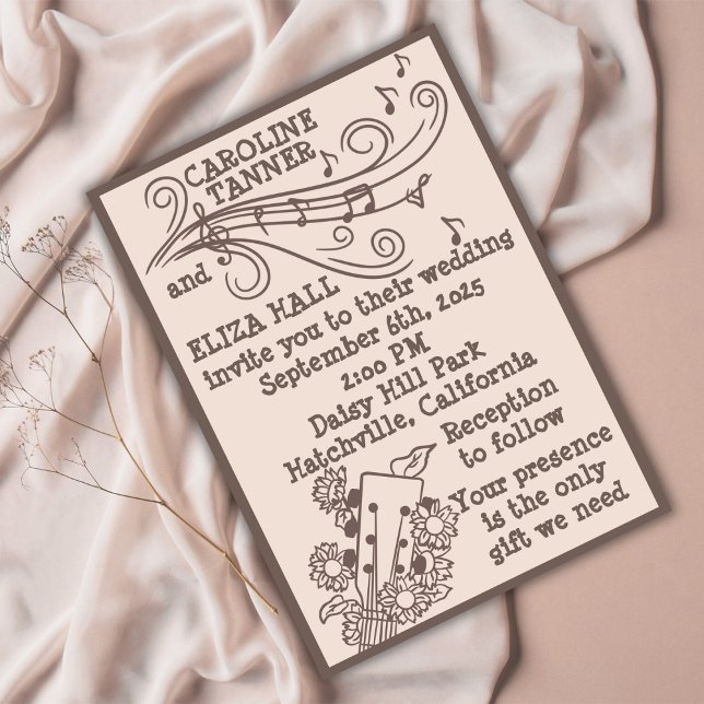 Canyon Rock Boho Wedding 1970 Einladung (Von Creator hochgeladen)