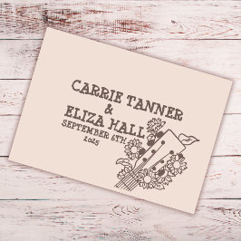 Canyon Rock Boho Wedding 1970 Gästebuch