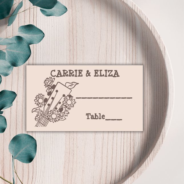 Canyon Rock Boho Wedding 1970 Platzkarte (Von Creator hochgeladen)