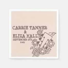 Canyon Rock Boho Wedding Cocktail aus den 1970er J Serviette