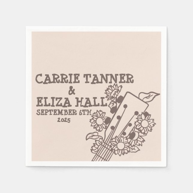 Canyon Rock Boho Wedding Cocktail aus den 1970er J Serviette (Vorderseite)