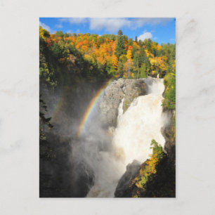 Canyon Sainte-Anne Wasserfall Regenbogen Postkarte