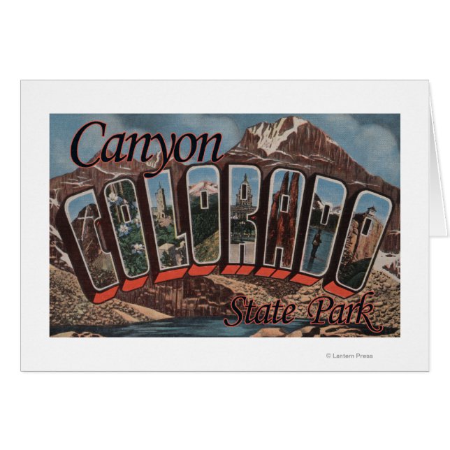 Canyon Staat Park, Colorado - Große Briefmarkensze (Vorderseite (Horizontal))
